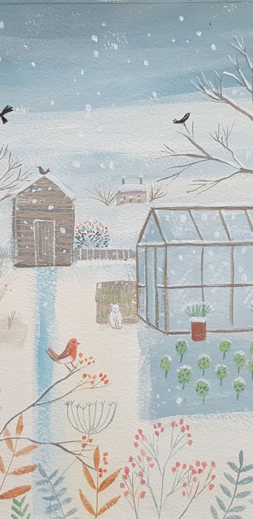 Winter allotment by Mary Stubberfield