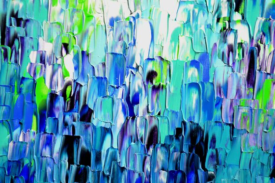 Relief Blue 36 - Large Abstract Ocean - Sea