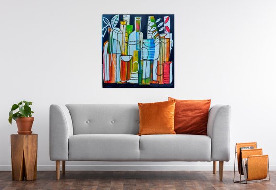 Still Life with Bottles III