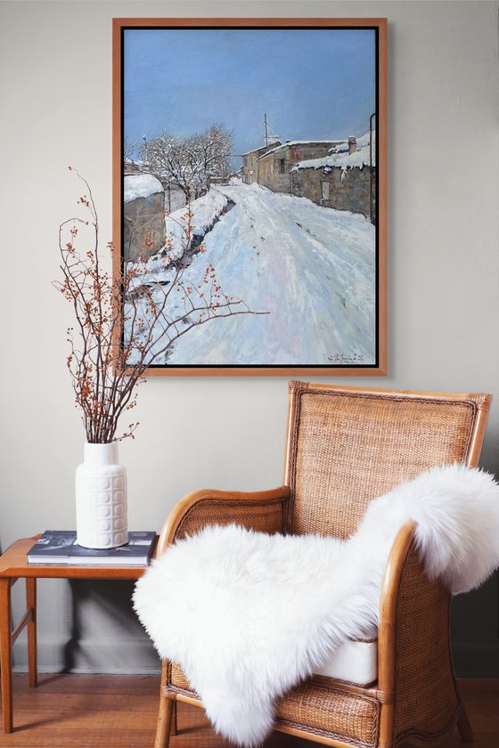 Snow-Covered Pathway