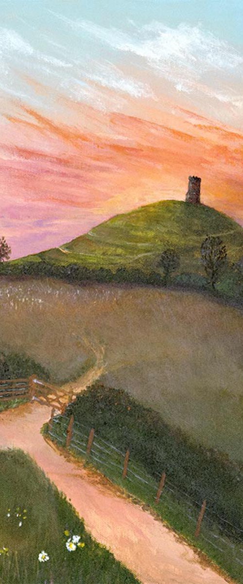 Glastonbury Tor on a Summers Eve by Andrew Cottrell