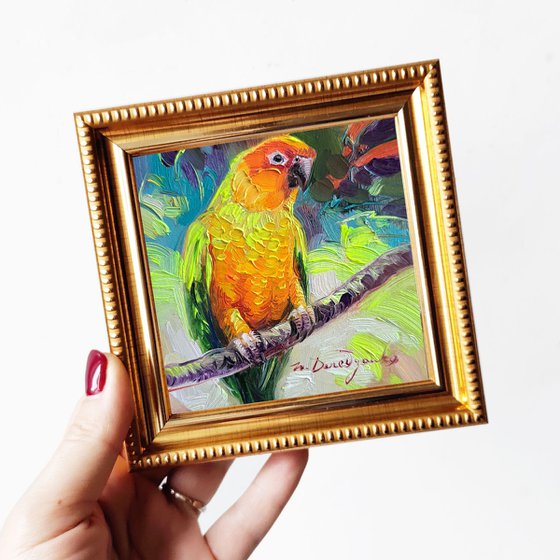 Parrot bird painting