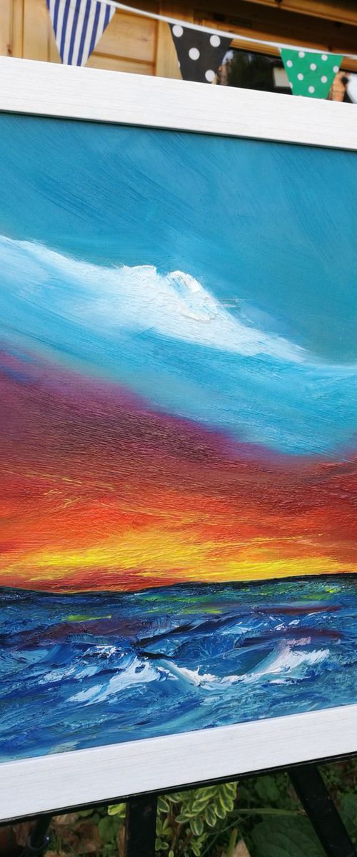 Serenity - Framed, Oil Painting, stunning, gorgeous by Mel Graham