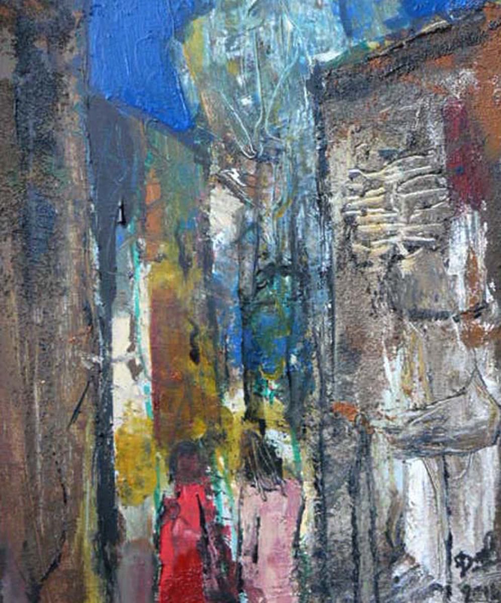 The old street by Jacques Donneaud