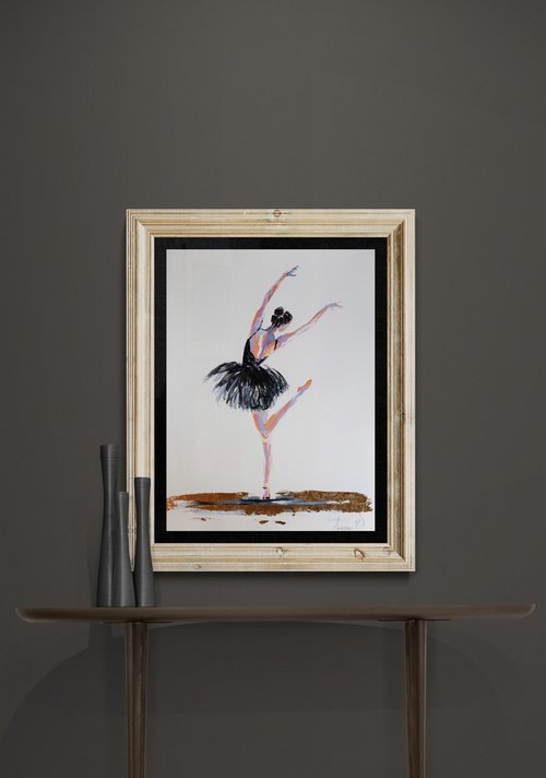 Ballerina Watercolour Mixed Media Series by Antigoni Tziora