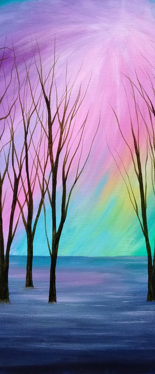Aurora Forest by Amanda Horvath