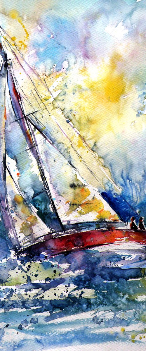 Sailboat in the wind II by Kovács Anna Brigitta