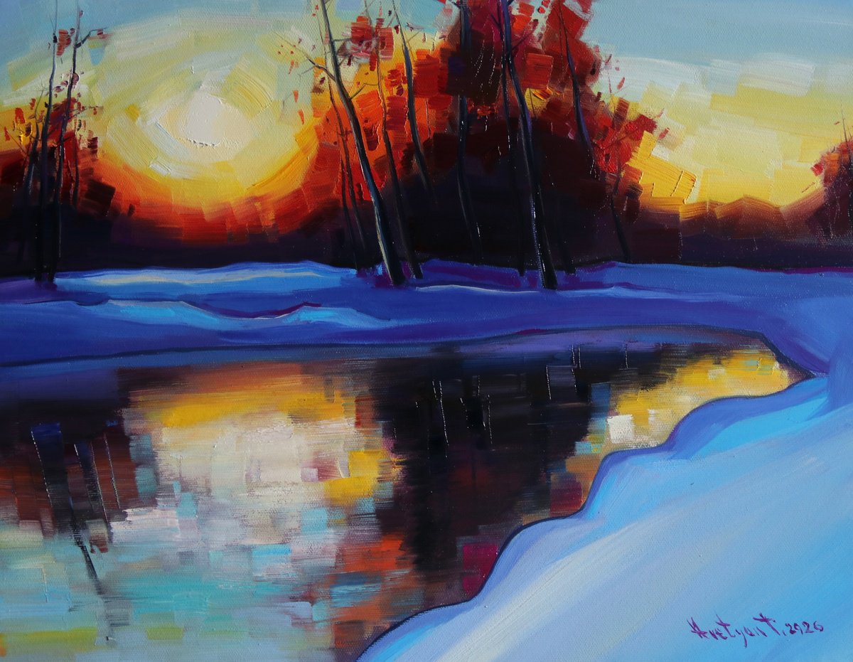 Winter Morning By Tigran Avetyan, 18 X 14, Artwork For Sale On Artfinder