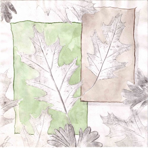 Plant Study #7 - Leaves from the Past & Present by Laura Stötefeld