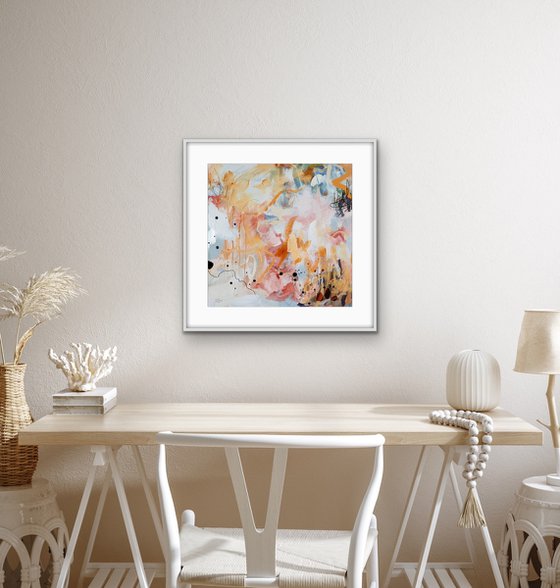 J'entends des pas - Abstract artwork - Limited edition of 5
