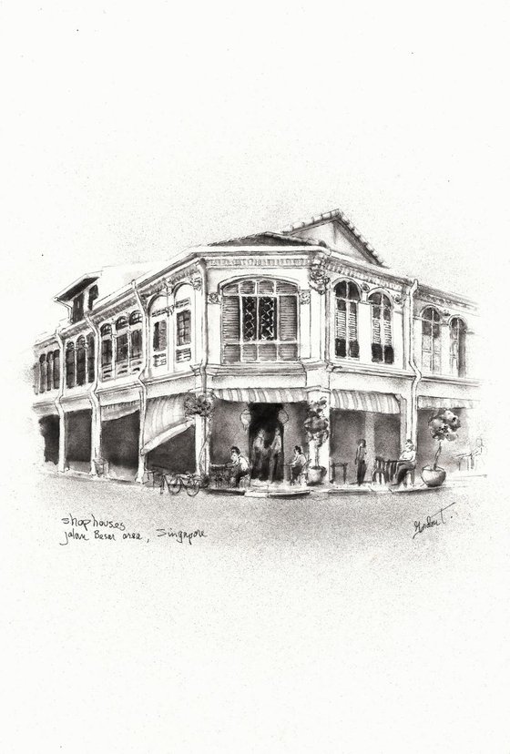Shophouses, Jln Besar area, Singapore