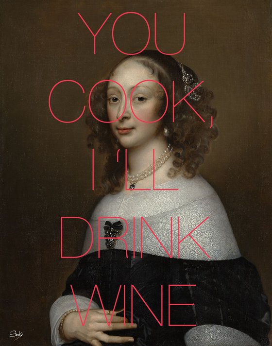 You cook, I’ll drink wine AP version