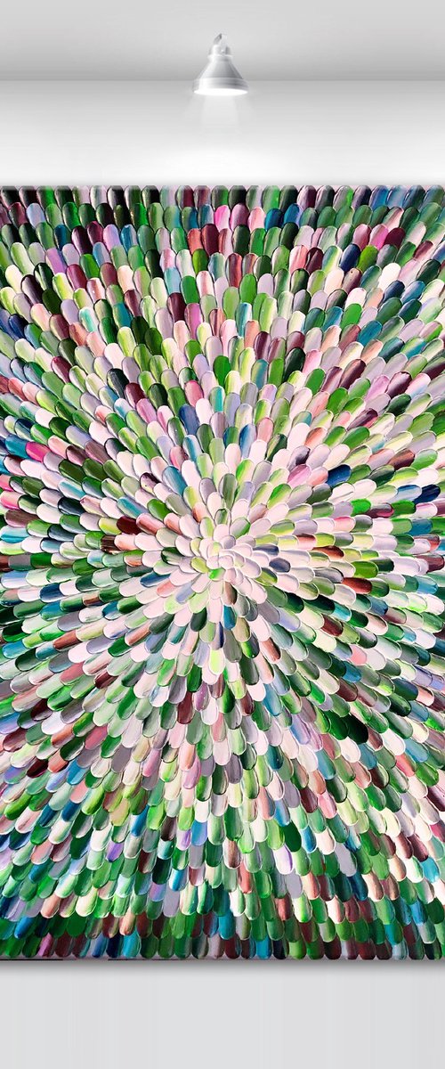 ‘Photosynthesis XI' - 40x40" by Tatiana Georgieva