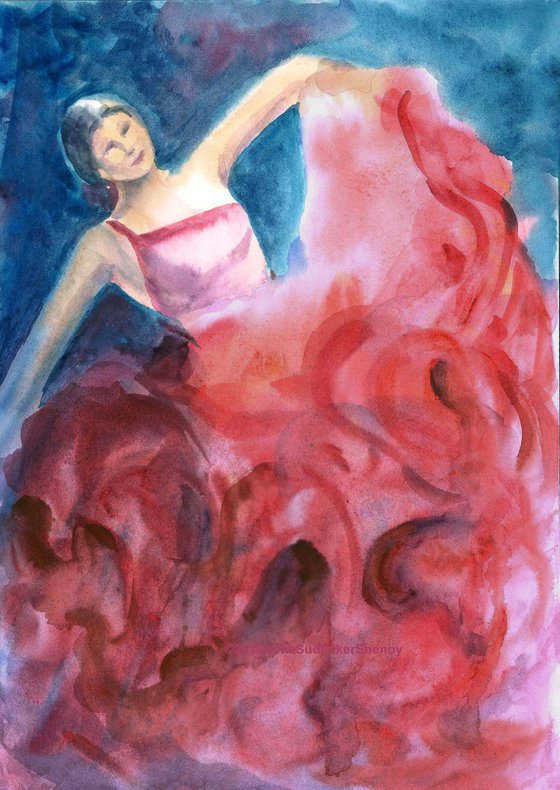 Set of Two Flamenco Dancers