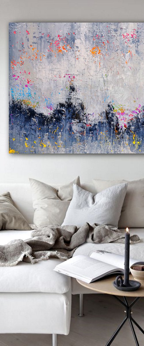 120x100cm. / Abstract painting / Abstract 1180 by Alex Senchenko