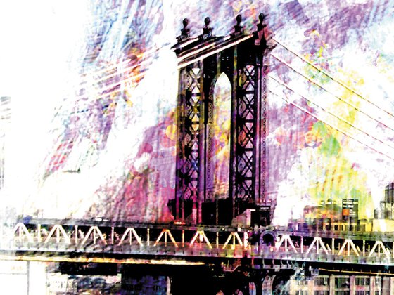 Maromas, Manhattan bridge/XL large original artwork