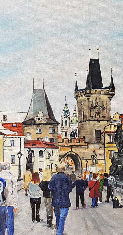 Charles Bridge Prague Czech Republic Painting by Stephen Murray