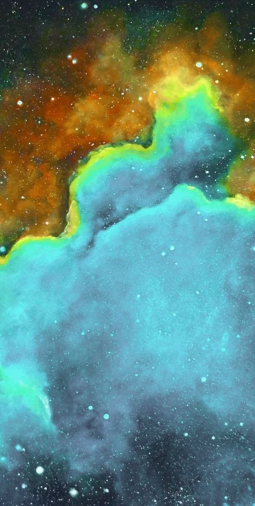 'Wizard' - Space painting, nebula art by Lisa Price