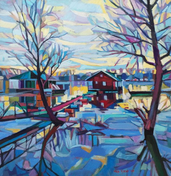 Winter day on the river