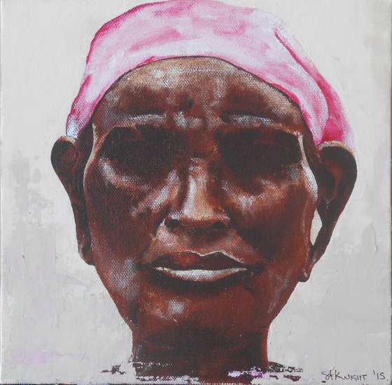 African Woman in Pink