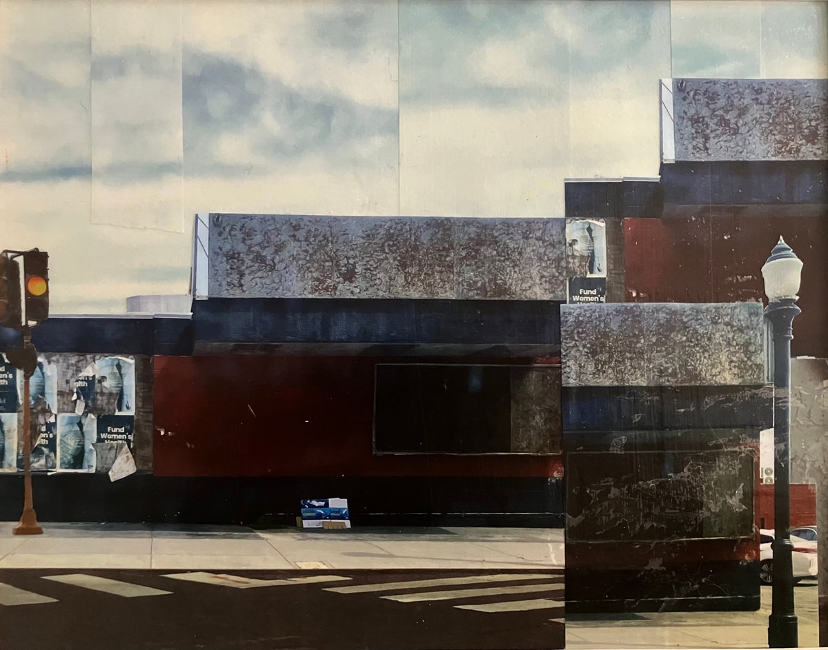 Cityscapes Collage By Kim Triedman, 16 X 13", Drive-By, Original Artwork