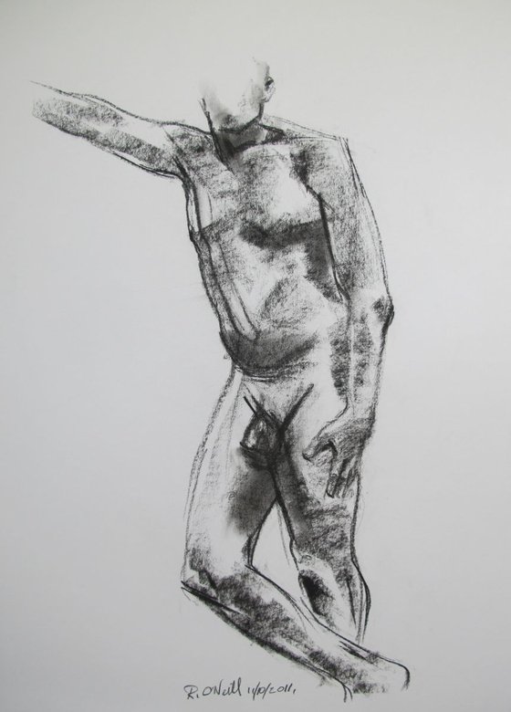 Standing male nude