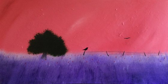 “The Wait Is Over” 100x50x2cm