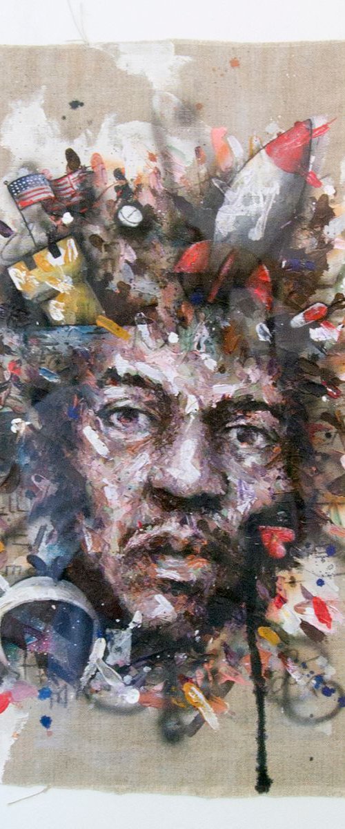 Jimi Hendrix by Frank Hoogendoorn