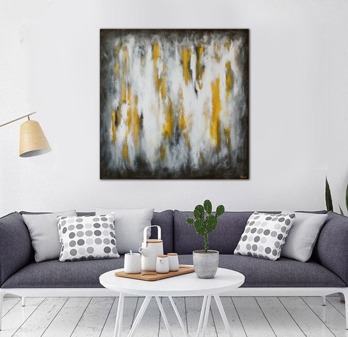 ABSTRACT #070. Large Abstract Painting. by Rumen Spasov
