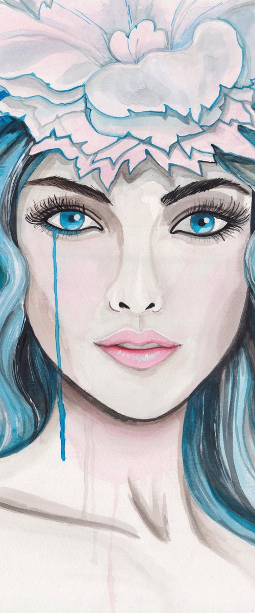 "Lady in blue" by Alexandra Dobreikin