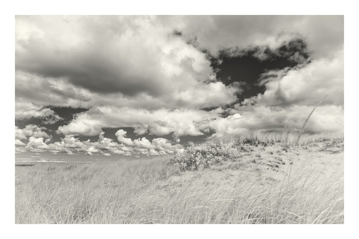 Photorealistic Landscape Photograph By Brooke T Ryan, 24 X 16, Dunes And Clouds, 24 X 16, Original Artwork