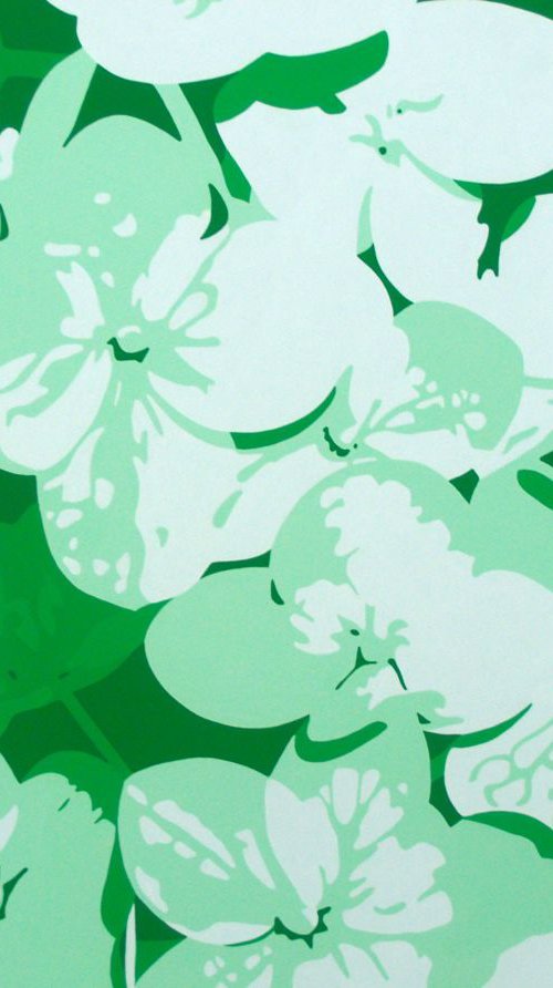 Petit Fleurs Vertes by Susan Porter