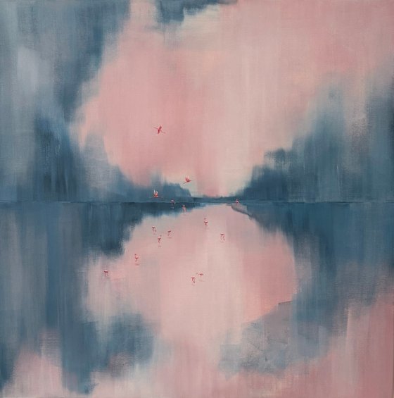Pink Shadows on the Water
