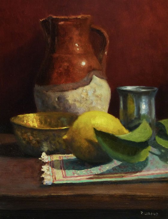 Lemon and a Terracotta Pitcher