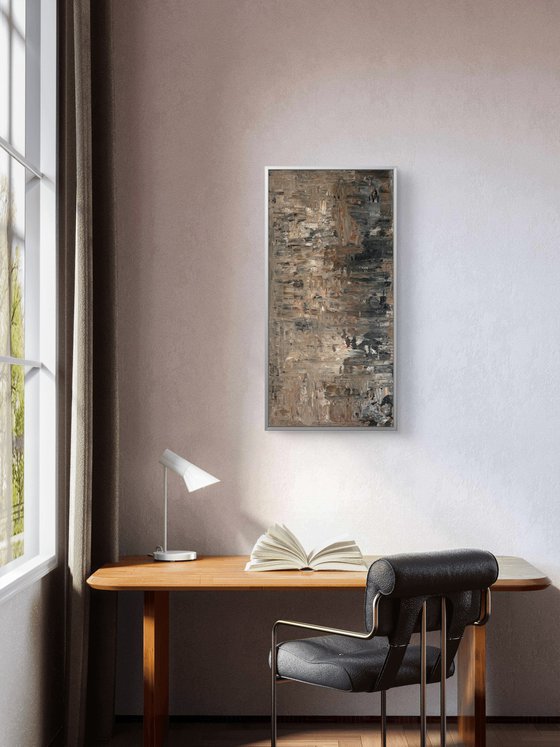 „Where silence dwells“ 50x100x2 cm