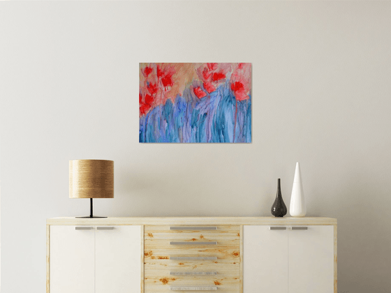 Red Poppies in Bloom