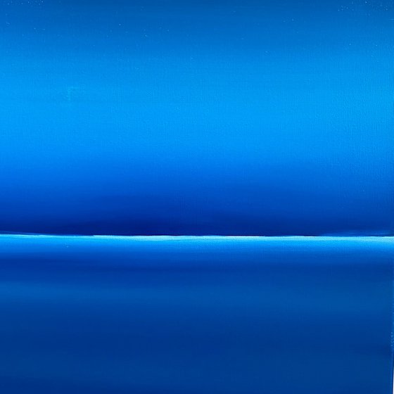 Blue Seascape Serenity - water, ocean