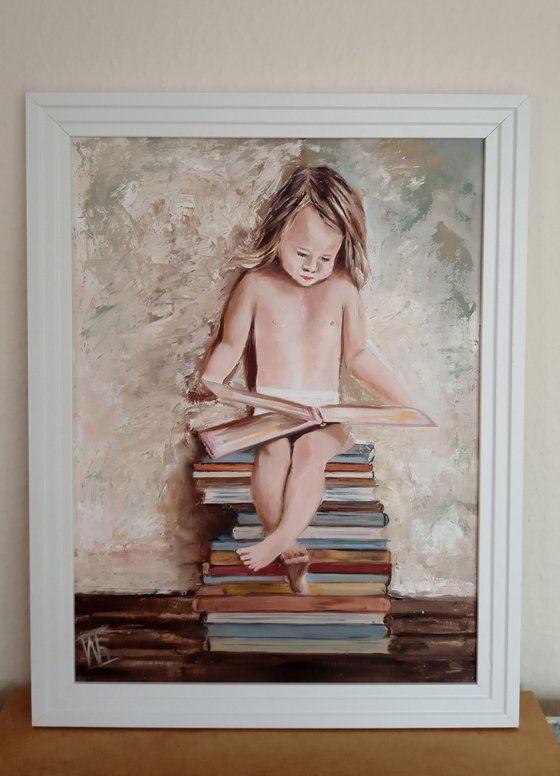 Little Girl with a Book