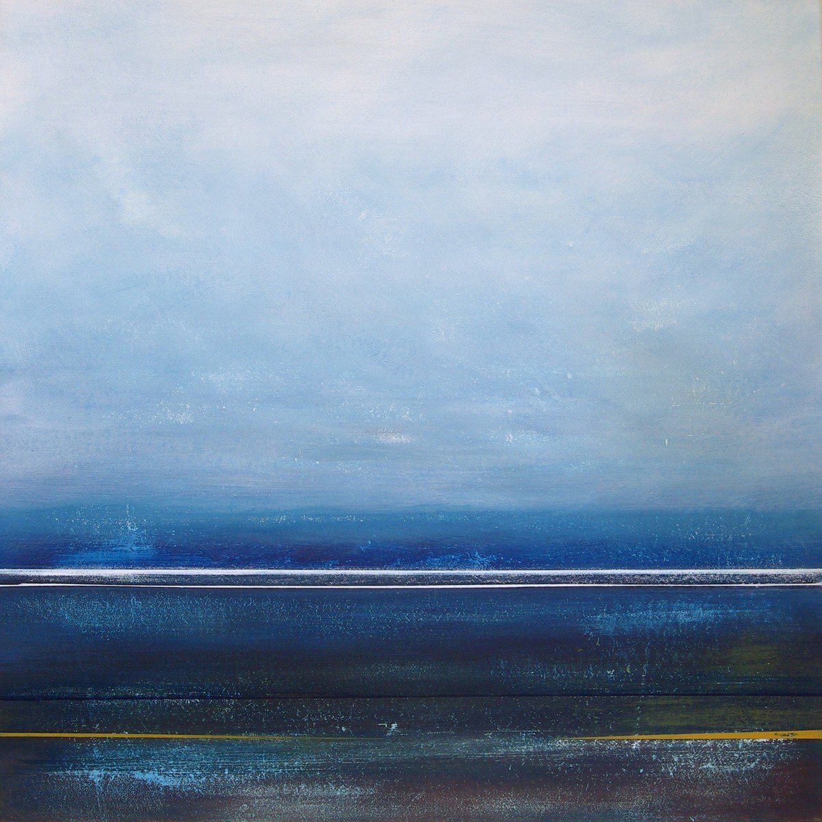 Abstract Landscape Acrylic Painting By Oconnart, 41 X 41", Spooties, Original Artwork