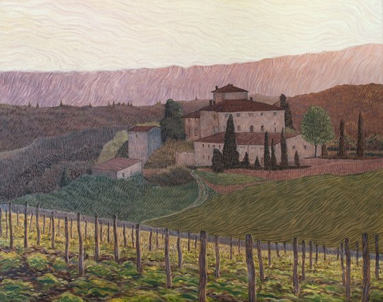Morning in the vineyard