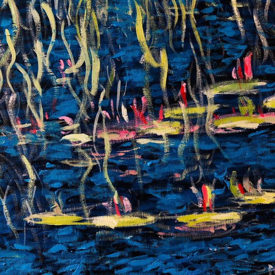 Lilies In Blue 2