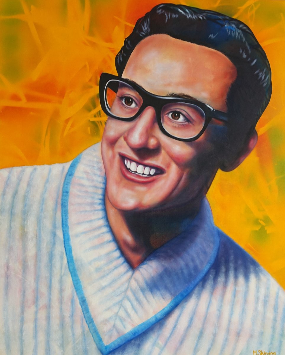 Expressive Portrait Oil Painting By Mark Antony Skirving, 20 X 24", Buddy, Original Artwork