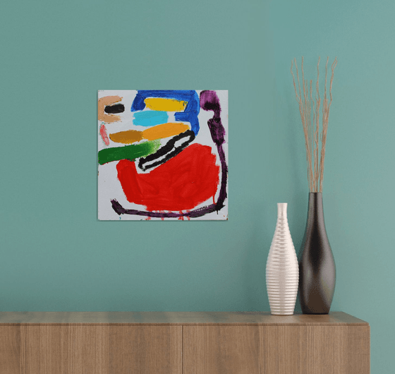 Composition on white