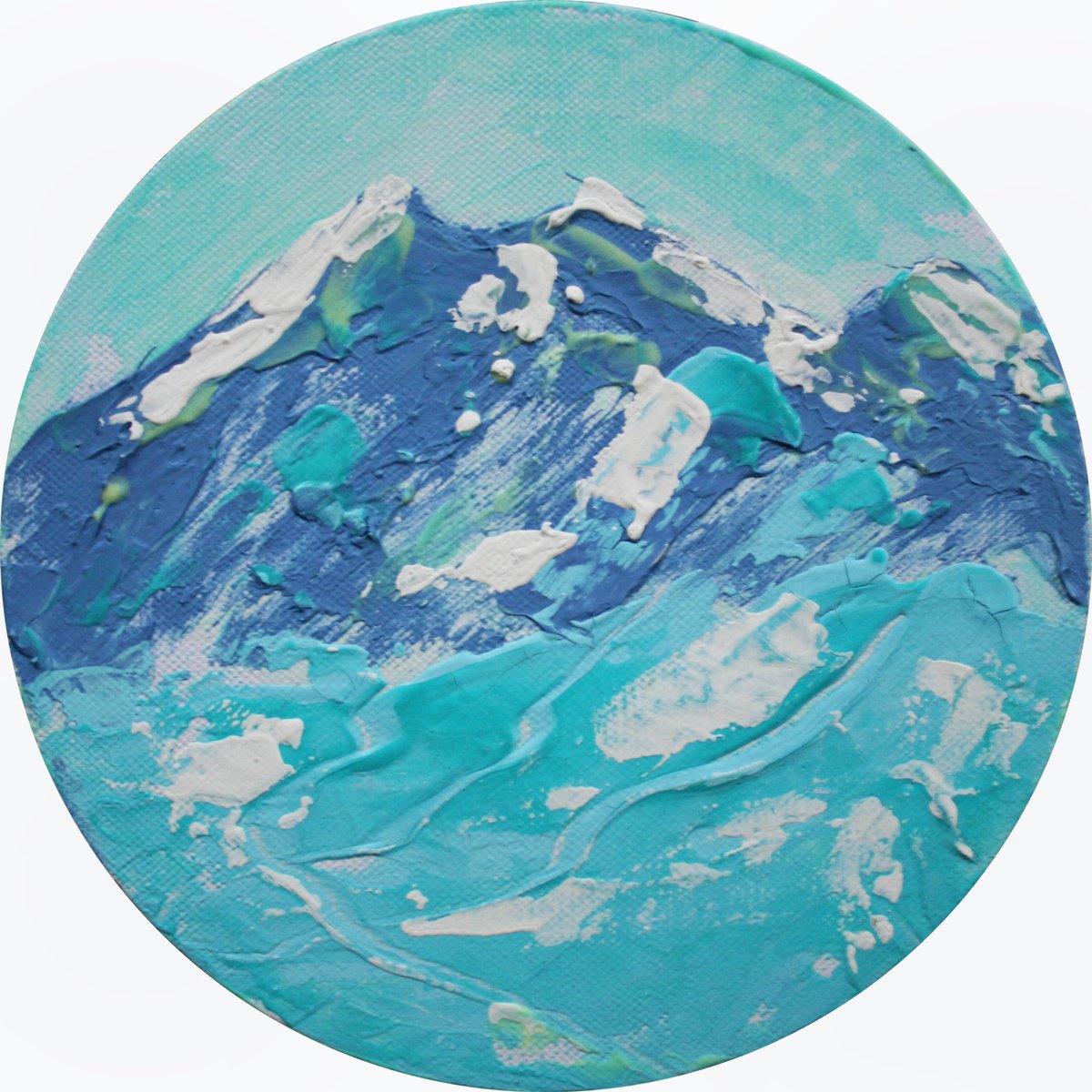 Blue Mountains... / ORIGINAL ACRYLIC PAINTING by Salana Art Gallery