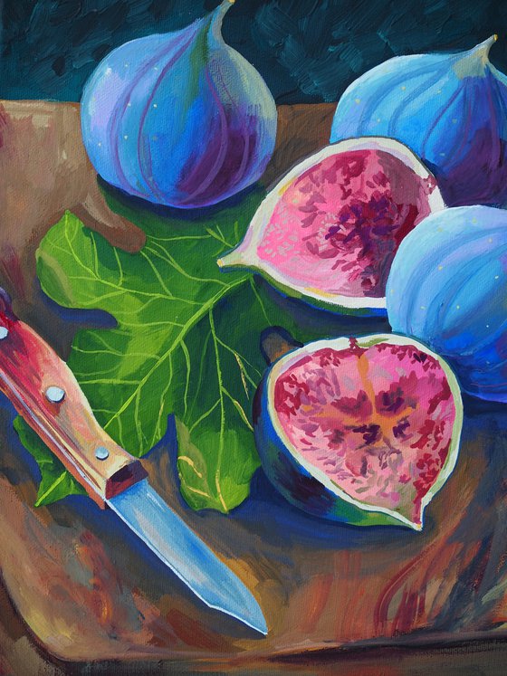 Still life with figs - original artwork
