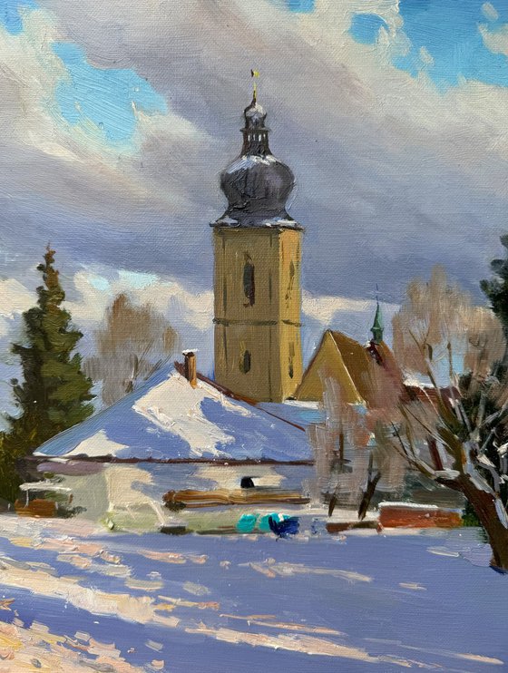 Snowy Landscape with Church