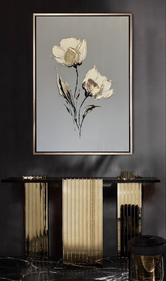 A stunning three-dimensional flower.