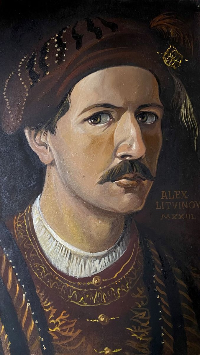 Portrait of a man by Oleg and Alexander Litvinov