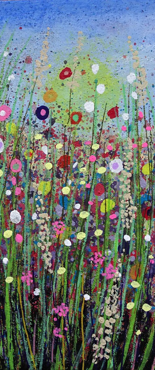 Wildflower Meadow  19 by Roz Edwards