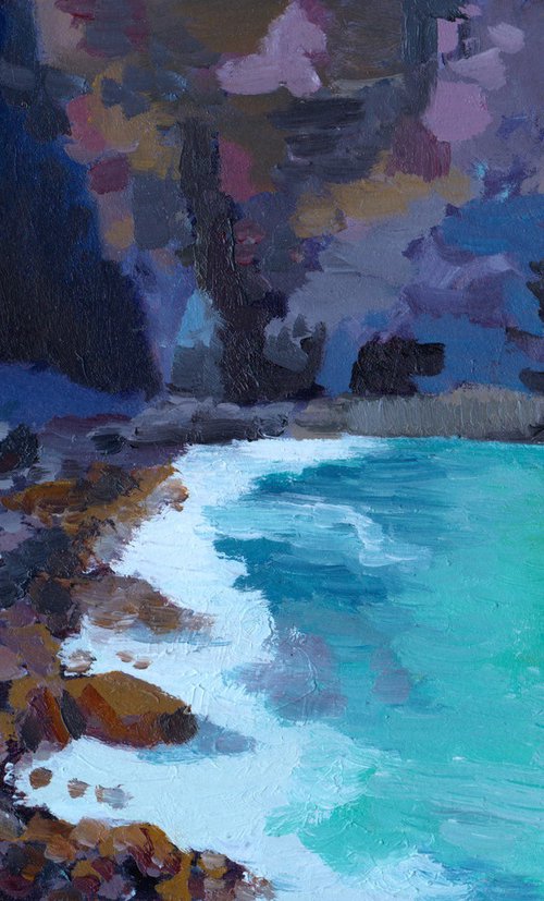 "Base of Treryn Dinas, Porthcurno" by Tim Treagust